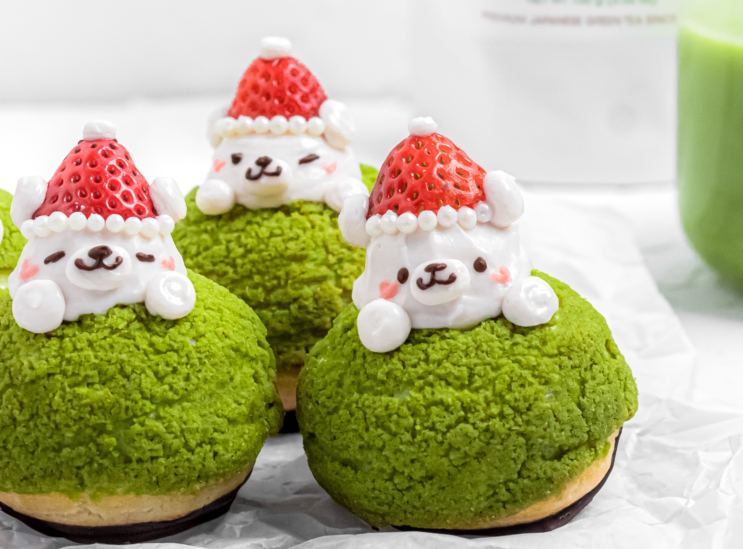 Matcha Choux Au Craquelin